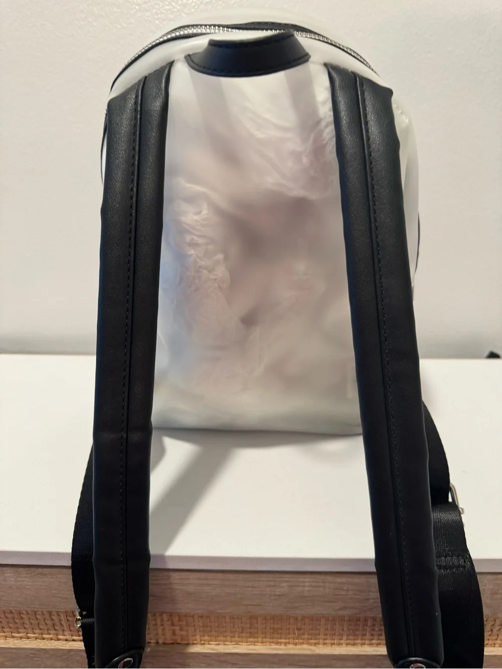 Clear Ghost Backpack - White Ghost Design